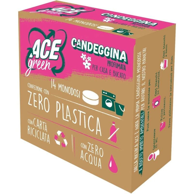 foto del prodotto candeggina ace green pastiglie 14 monodosi