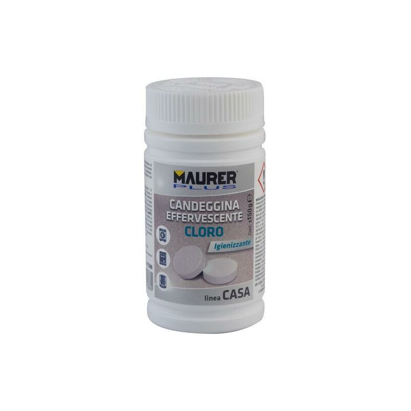 foto del prodotto candeggina effervescente in compresse con cloro 150 ml per lavatrice lavastoviglie
