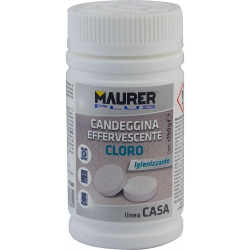 foto del prodotto candeggina maurer plus in pastiglie 3gr barattolo 150gr