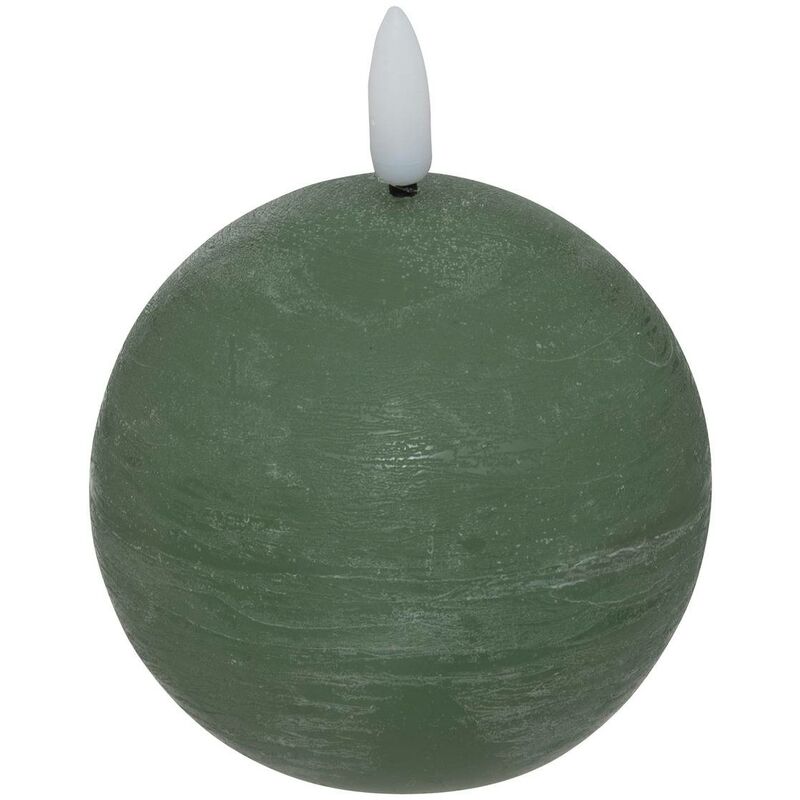 foto del prodotto candela a sfera a led molia d12cm verde scuro atmosphera cr ateur d int rieur