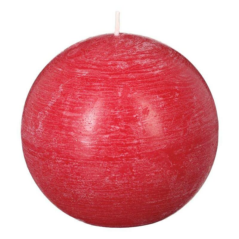 foto del prodotto candela a sfera rossa rustica 445 g atmosphera cr ateur d int rieur