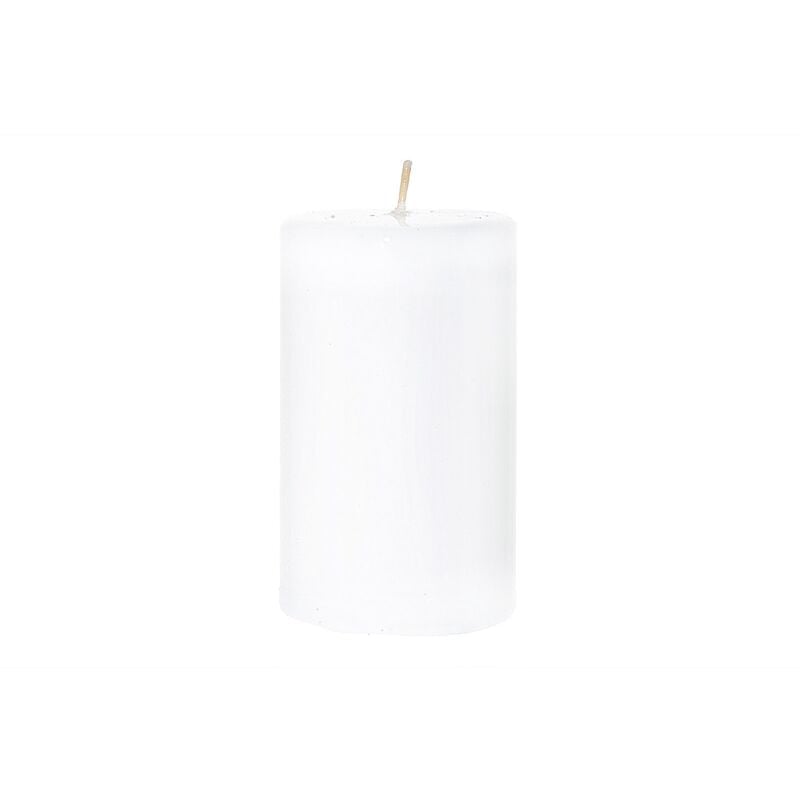 foto del prodotto candela cilindrica decorata 'pillar lucid' decorazione natalizia ø 9 cm -bianco / piccola
