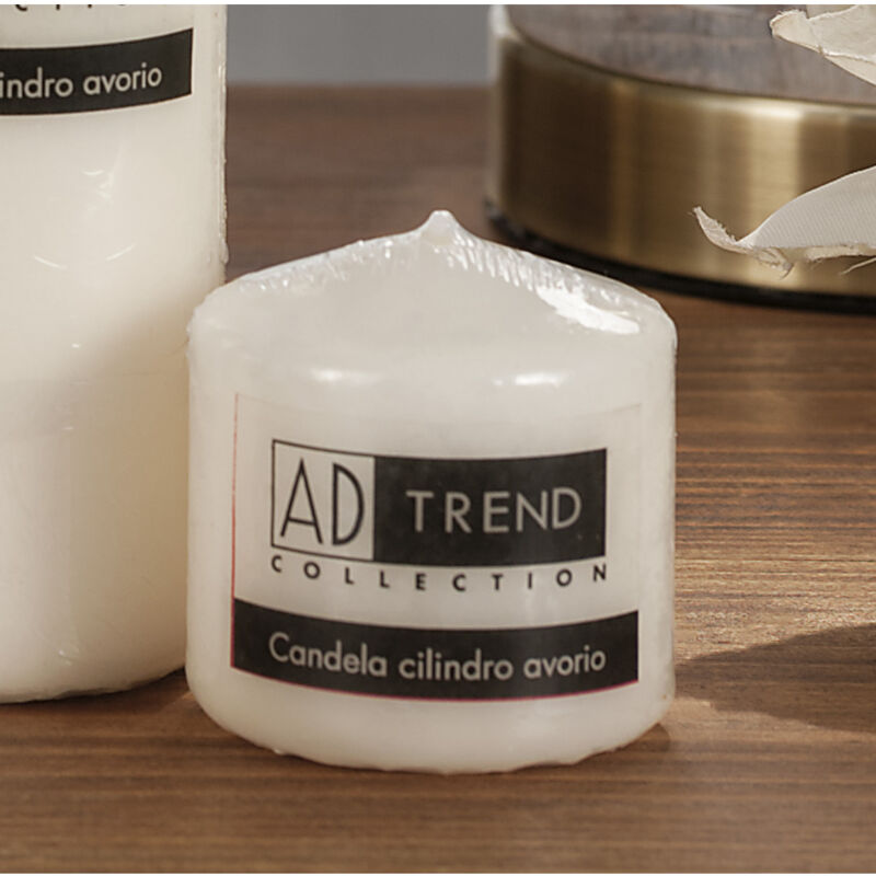 foto del prodotto candela cilindro avorio d.5xh15cm