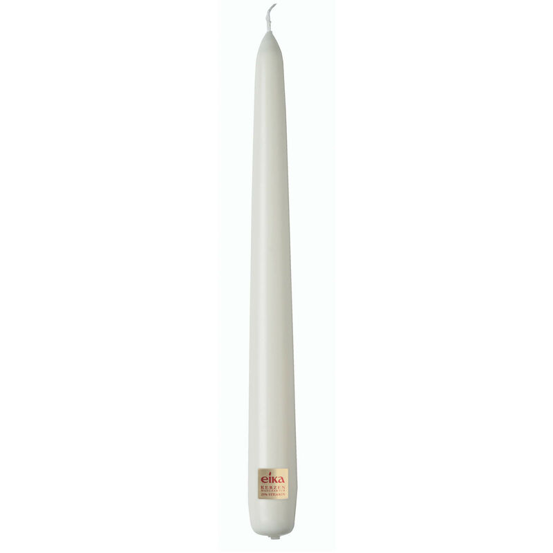 foto del prodotto candela conica h25 bianco