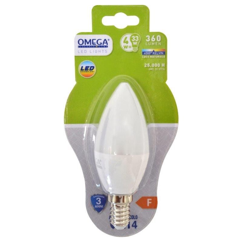 foto del prodotto candela led c37 4w e14 4000k
