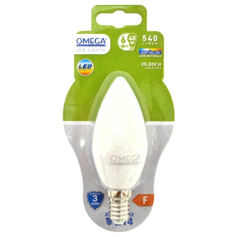 foto del prodotto candela led c37 6w e14 4000k