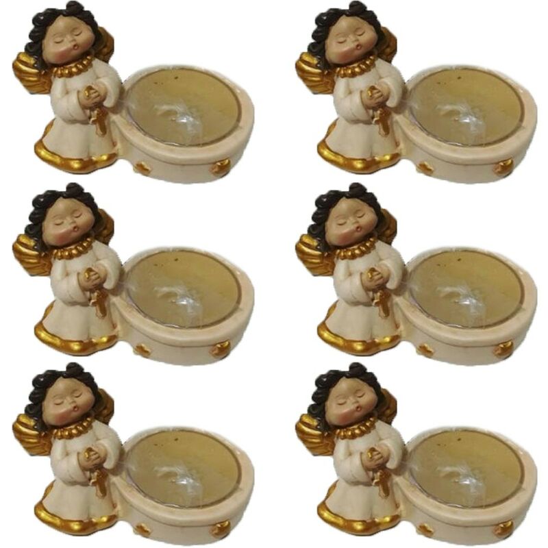 foto del prodotto candela natalizia angelo candela centro tavola di natale decorazioni addobbi set6 natalizi per casa segnaposto