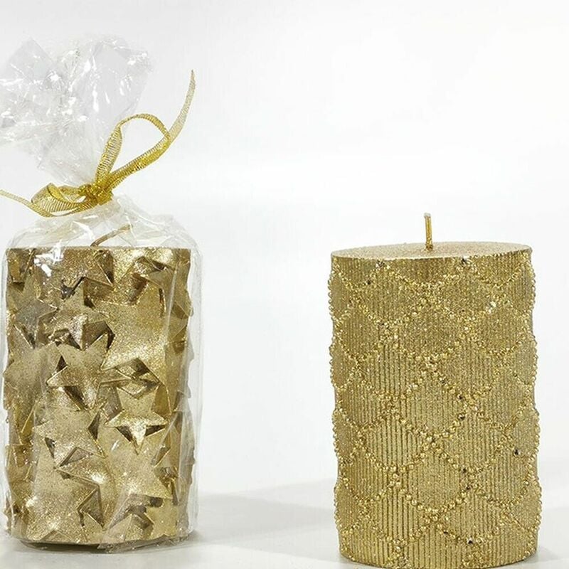 foto del prodotto candela oro addobbi natalizi per decorazioni di natale addobbo casa negozio 10cm molto belle e particolari decoro decoro 2