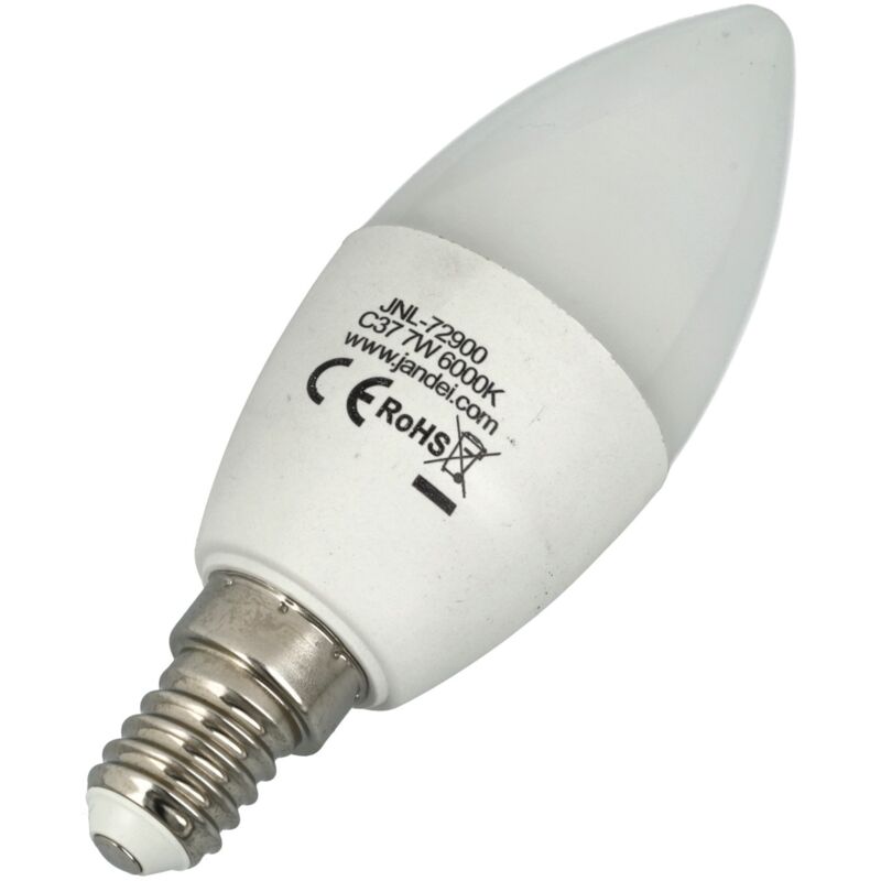 foto del prodotto candela per lampadina a led 10x 7w rose e14 6000k tipo c37 bulbi led e14 jandei