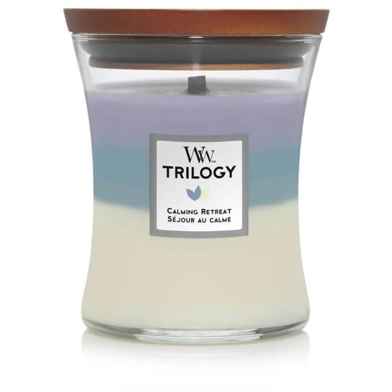 foto del prodotto candela profumata woodwick trilogy medium calming retreat