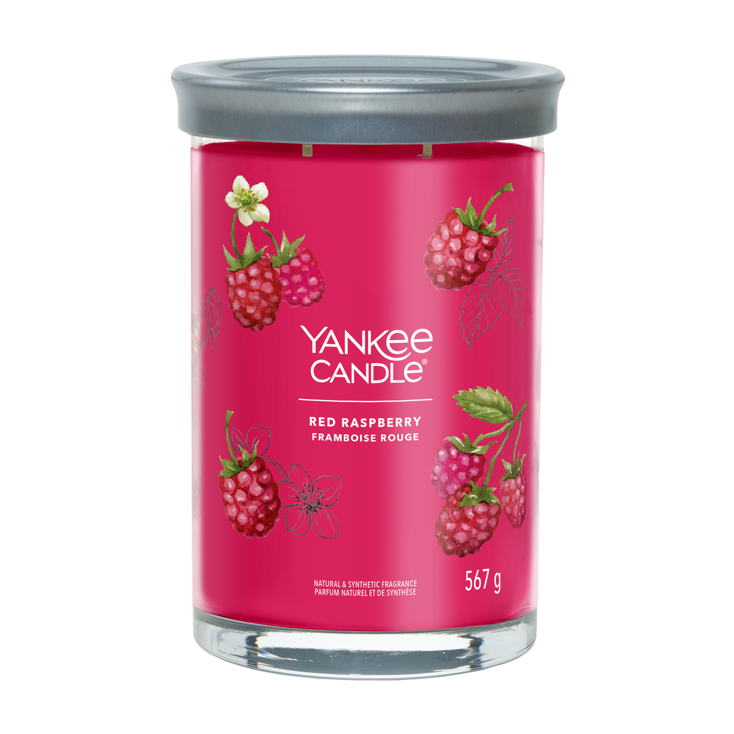 foto del prodotto candela red raspberry in barattolo grande yankee candle