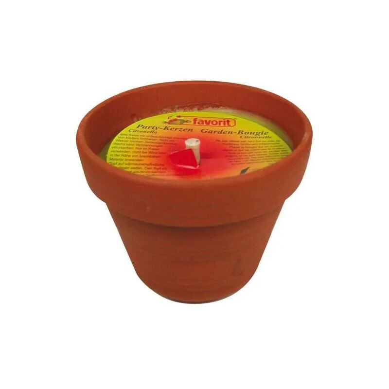 foto del prodotto candela repellente per zanzare vaso d argilla 350g