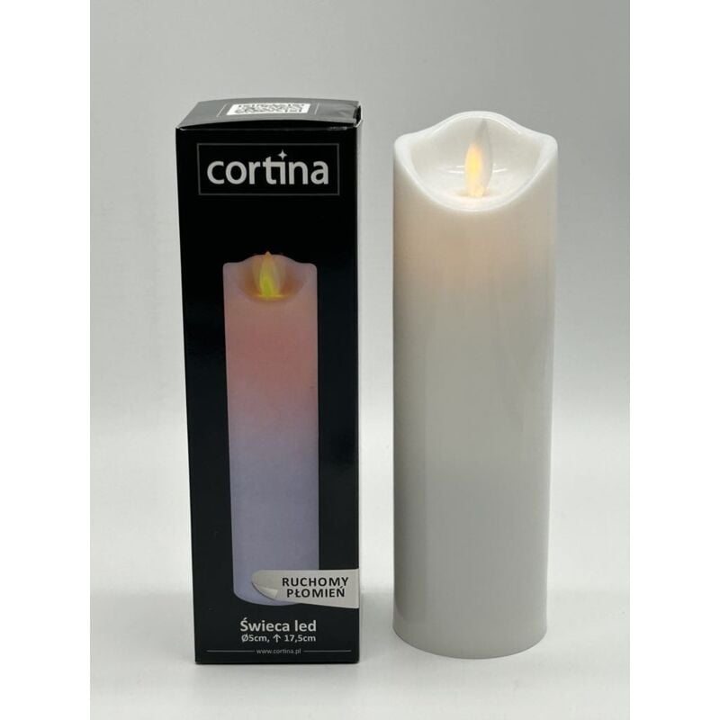 foto del prodotto candela rp cortina 5 cmx17,5 cm / 13-23 cera bianca senza batteria/1 pezzo