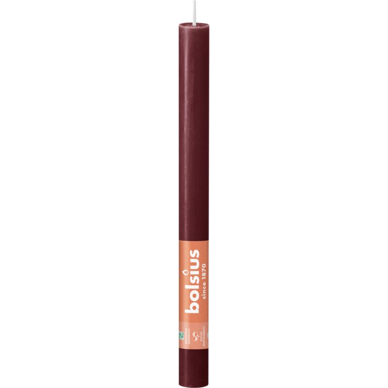 foto del prodotto candela rustica 270 23 velvet red bolsius
