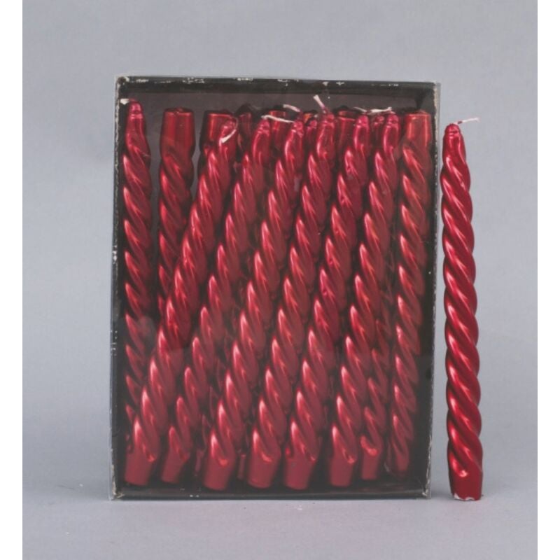 foto del prodotto candela torciglione 2x24h rossa