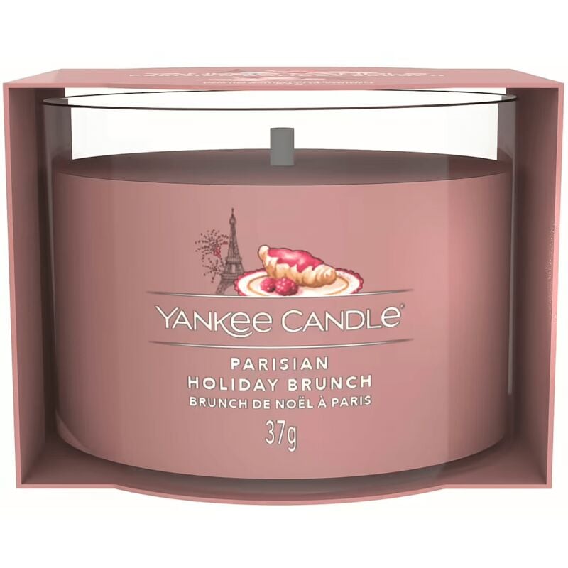 foto del prodotto candela votiva, parisian holiday bruch, casa, profumatori ambienti yankee candle