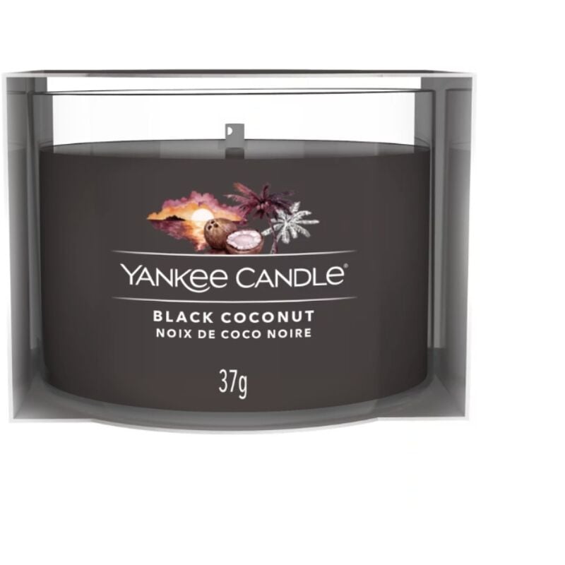 foto del prodotto candela votive in vetro singola black coconut yankee candle