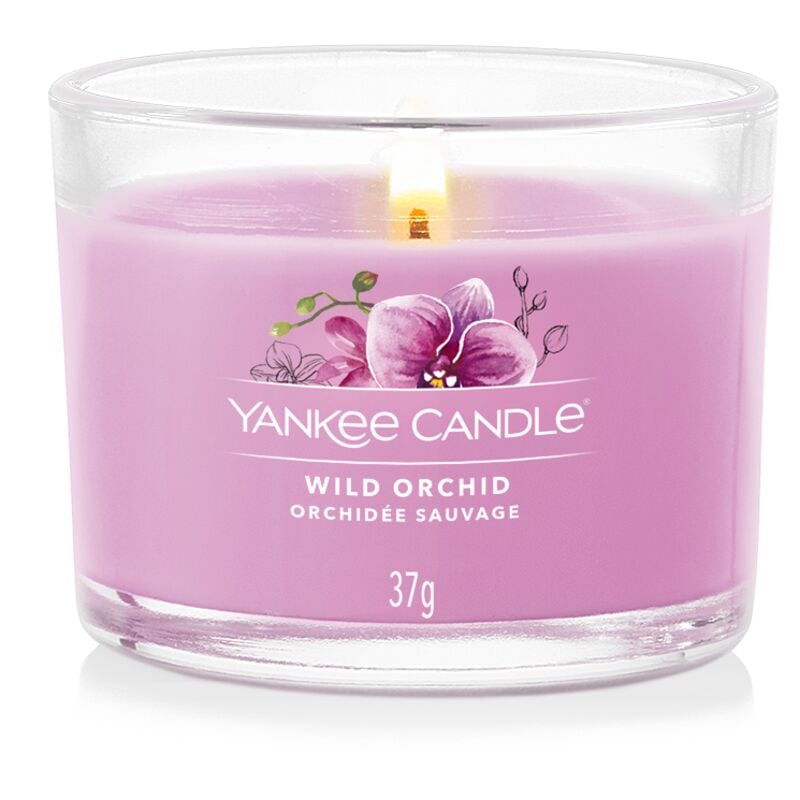 foto del prodotto candela votive in vetro wild orchid yankee candle
