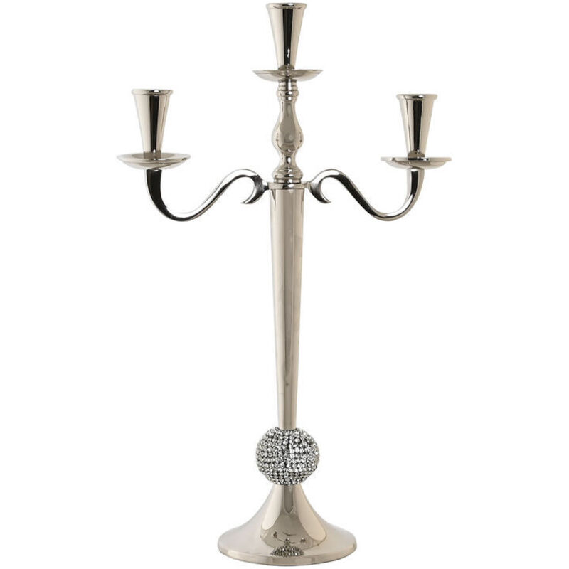 foto del prodotto candelabro dkd home decor 30 x 12 x 46 cm argentato alluminio cromato