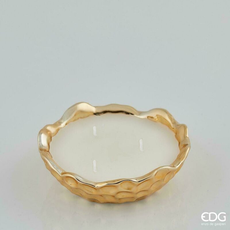 foto del prodotto candele profumate in ciotola oro dorata vasetto natalizio regalo natale edg dimensioni grande