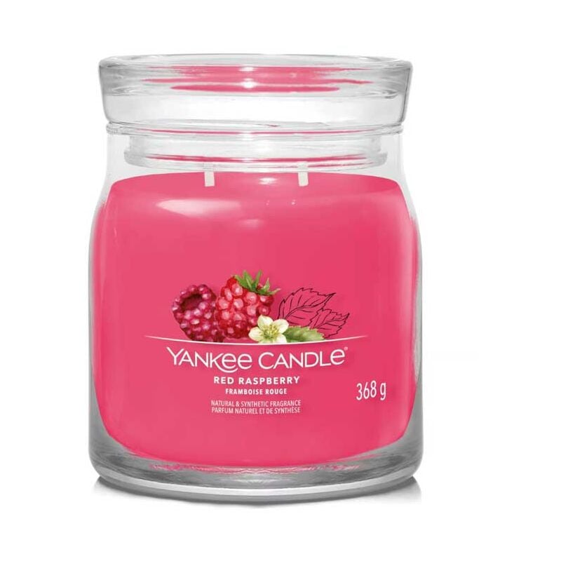 foto del prodotto candelia media signature red raspberry - yankee candle