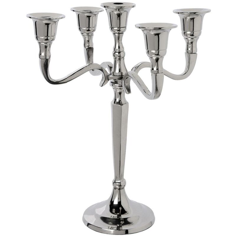 foto del prodotto candeliere marso in metallo argentato 5 teste atmosphera cr ateur d int rieur