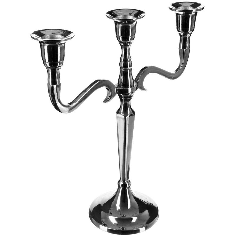 foto del prodotto candeliere marso in metallo argentato h27cm atmosphera cr ateur d int rieur