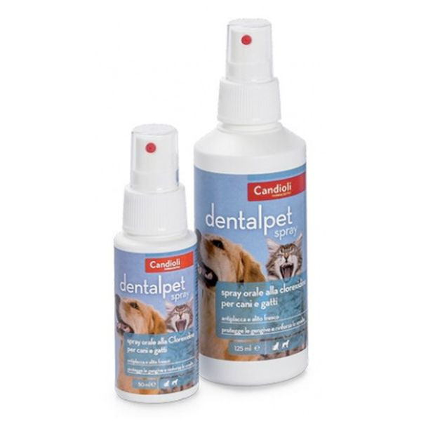 foto del prodotto candioli pharma dentalpet igiene orale spray da 125 ml 1 ordine scegli lo sconto bzr5 bzr20 200 punti fedelt 