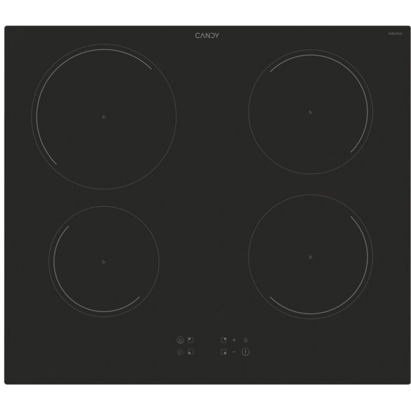 foto del prodotto candy ci642c e1 piano cottura induzione 4 fornelli 59cm da incasso nero