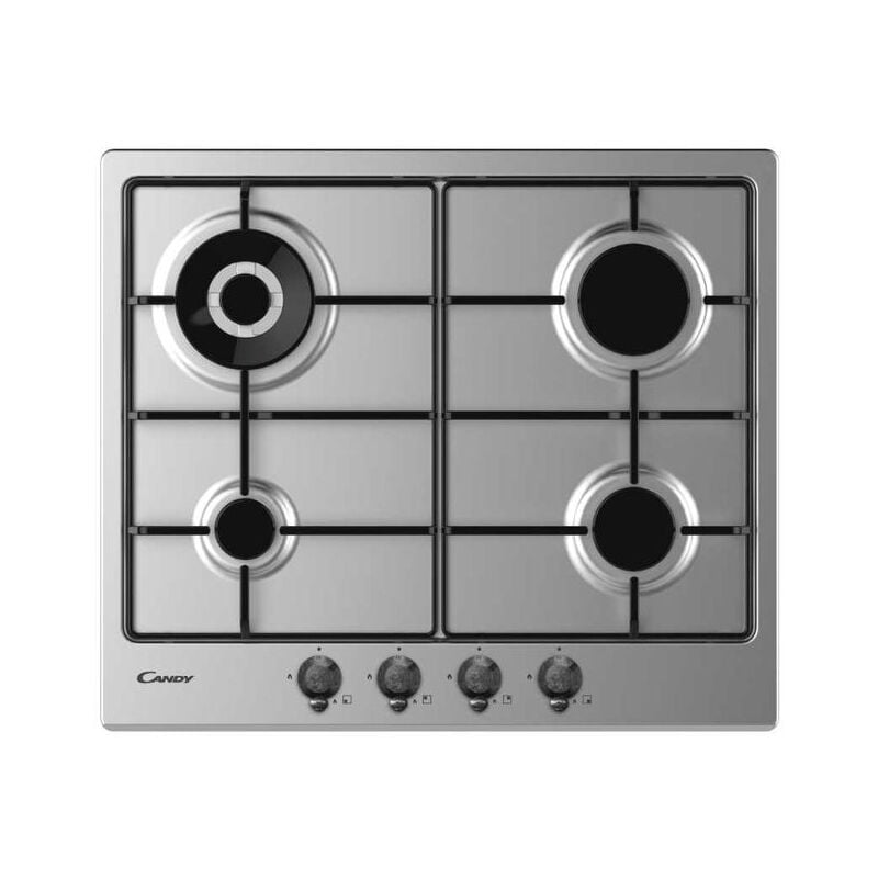 foto del prodotto candy classic chw6br4wtx acciaio inossidabile da incasso 59 cm gas 4 fornello i 