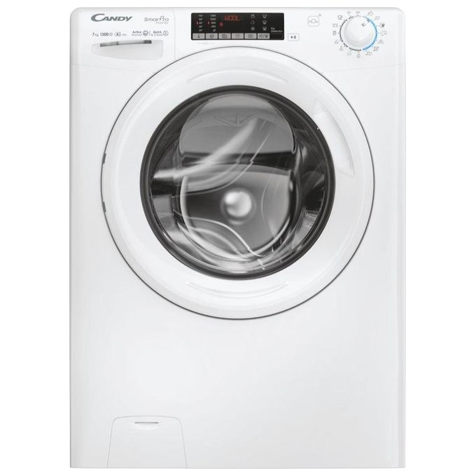 foto del prodotto candy co4 374twm6 1 s lavatrice slim a carica frontale 7 kg, 1300 rpm, classe a, motore inverter, wi fi, 85x60x45 cm , bianco