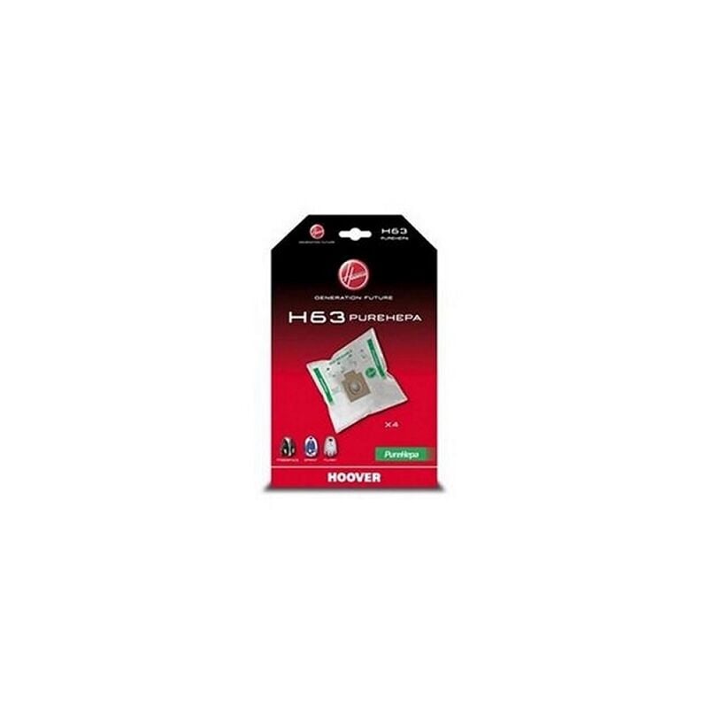 foto del prodotto candy confezione di 4 sacchetti pure hepa aspirapolvere hoover 36620