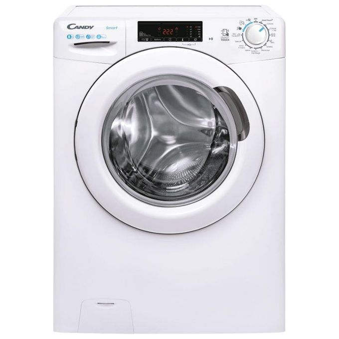 foto del prodotto candy css128tw3 11 lavatrice a carica frontale 8 kg, 1200 rpm, classe c, 16 programmi, nfc, 85x60x52 cm , bianco