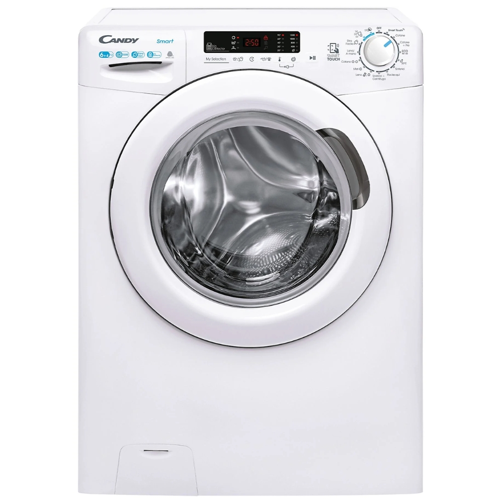foto del prodotto candy csws4642dw3 1 11 lavasciuga libera installazione caricamento frontale bianco e
