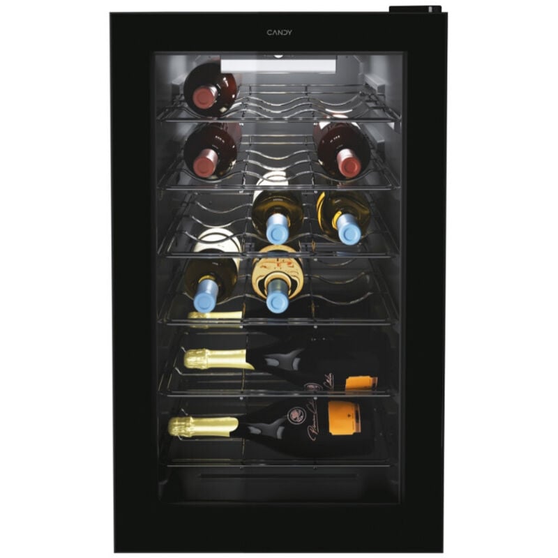 foto del prodotto candy cwc 021 m-nf cantina vini a libera installazione cm. 40 - 21 bottiglie nero