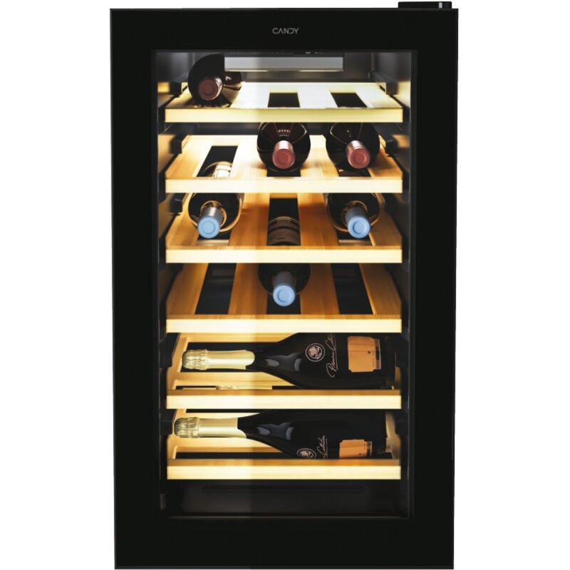 foto del prodotto candy cwcel 210 nf cantinetta termoelettrica libera installazione nero 21 bottiglia bottiglie
