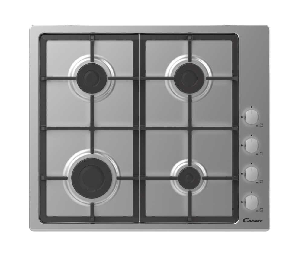 foto del prodotto candy idea chg6lx acciaio inox da incasso 60 cm gas 4 fornello i 