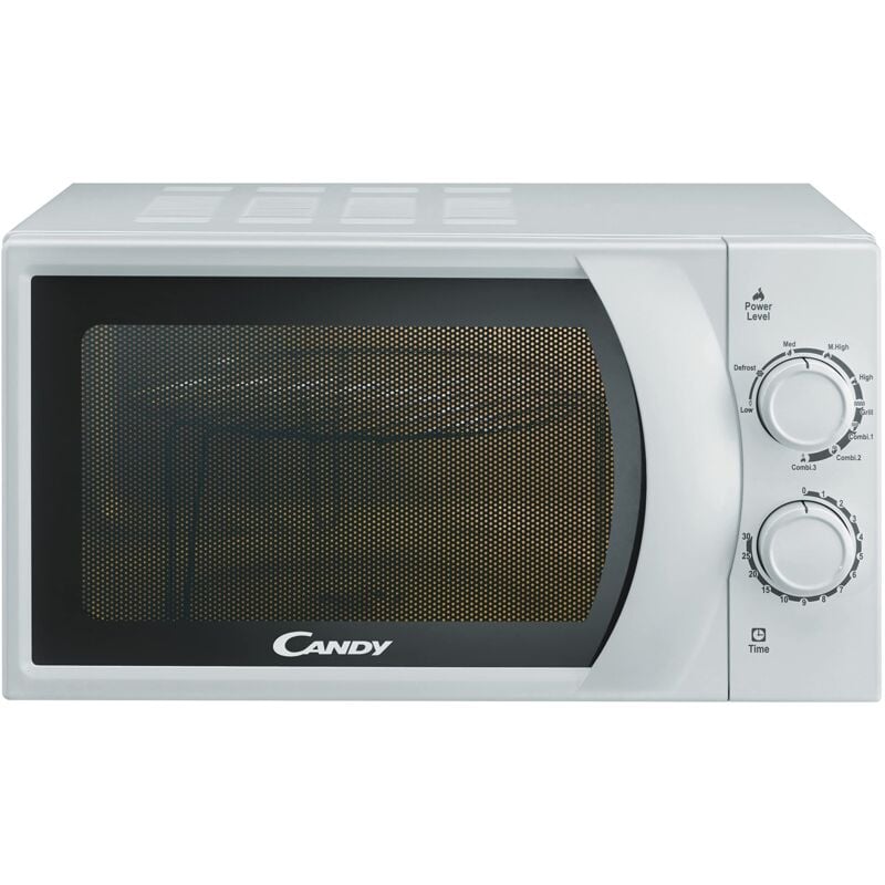 foto del prodotto candy idea forno a microonde con grill, 20 litri, 700w, 6 livelli di potenza, programma defrost, timer e segnale di fine cottura, libera