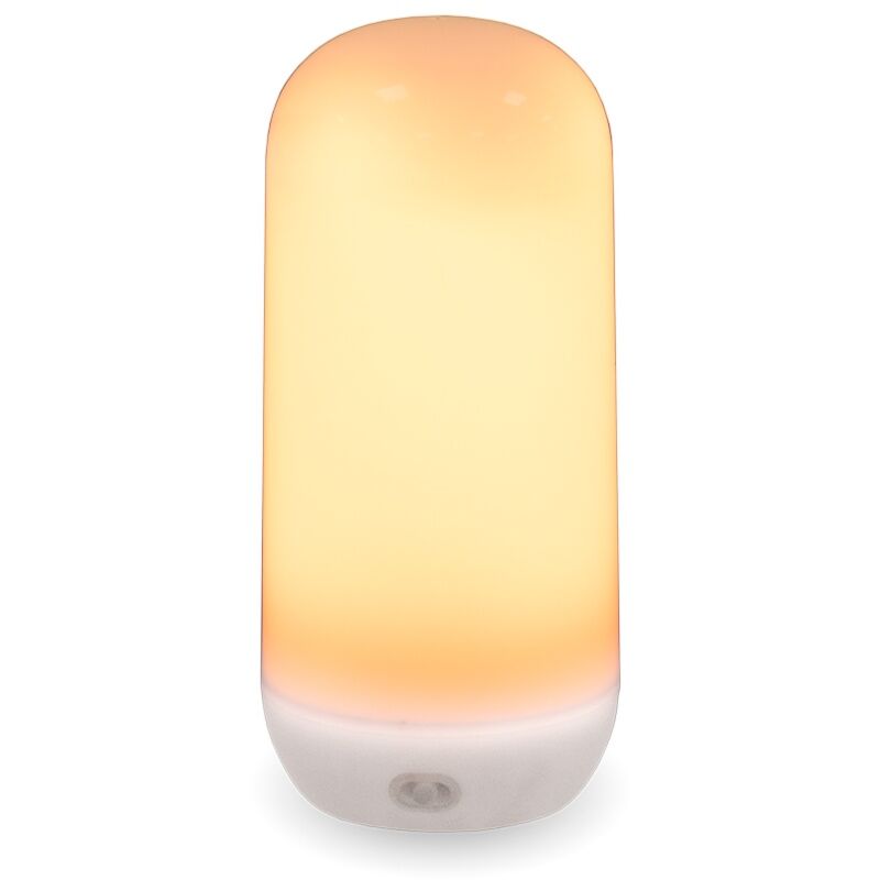 foto del prodotto candy lampada decorativa a effetto fiamma con batteria ricaricabile. prodotto in spagna