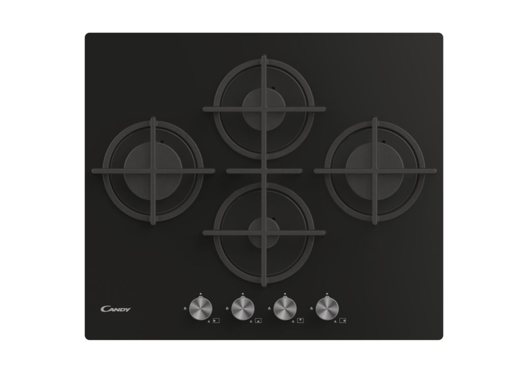 foto del prodotto candy moderna cvg6dpb nero da incasso 59 cm gas 4 fornello i 