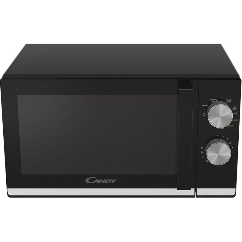 foto del prodotto candy moderna forno a microonde con grill, 20 litri, 700w, 6 livelli di potenza, funzione defrost, timer e segnale di fine cottura, app hon, libera