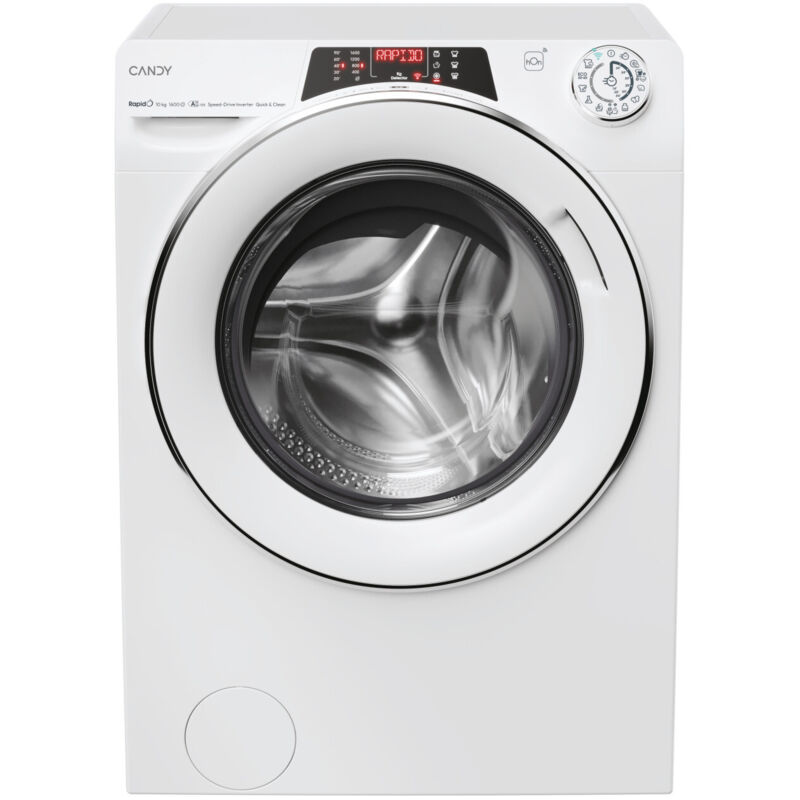 foto del prodotto candy rapid eco, lavatrice standard 10 kg, classe a 15 , 1600 giri, bianco, ro 6106dwmc7 1 s