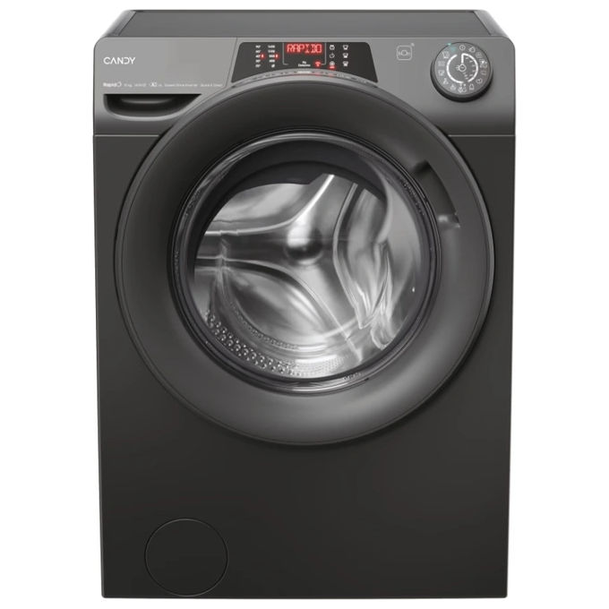 foto del prodotto candy ro6106dwmrr7 1 s rapid lavatrice a carica frontale 10 kg, 1600 rpm, classe a, wi fi ble, funzione vapore, 85 60 58 cm , antracite