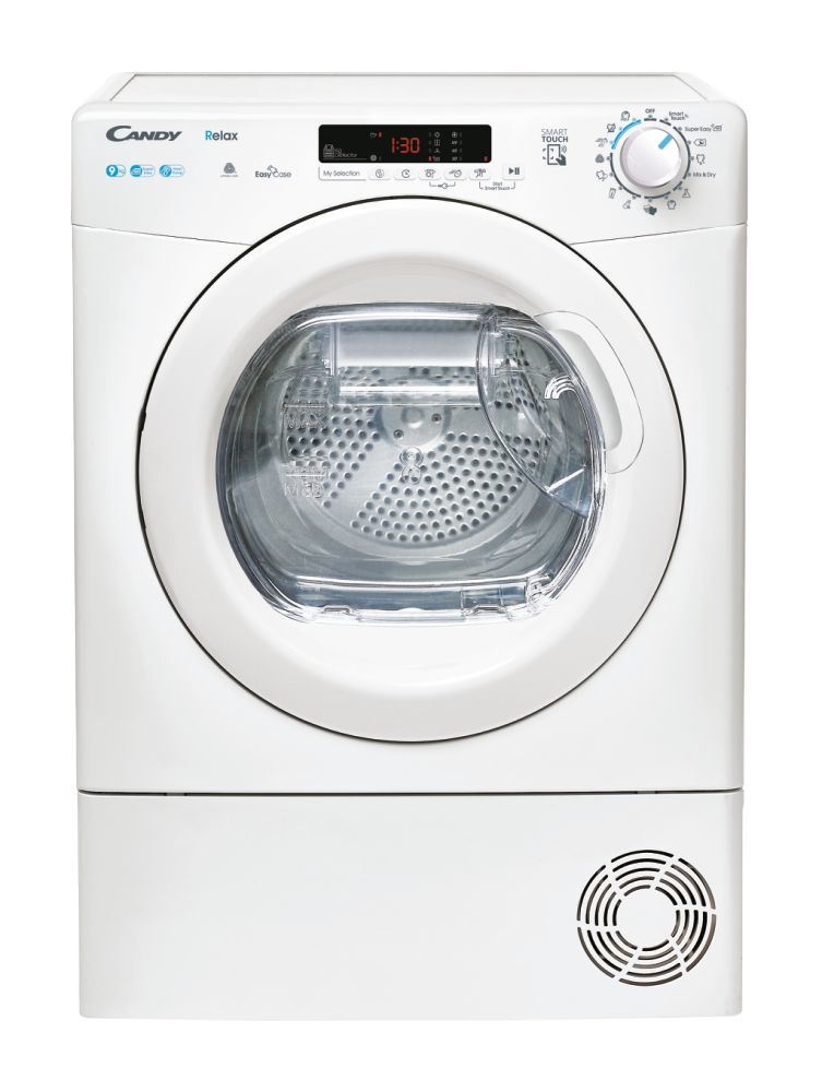 foto del prodotto candy smart cre h9a2de s asciugatrice libera installazione caricamento frontale 9 kg a bianco