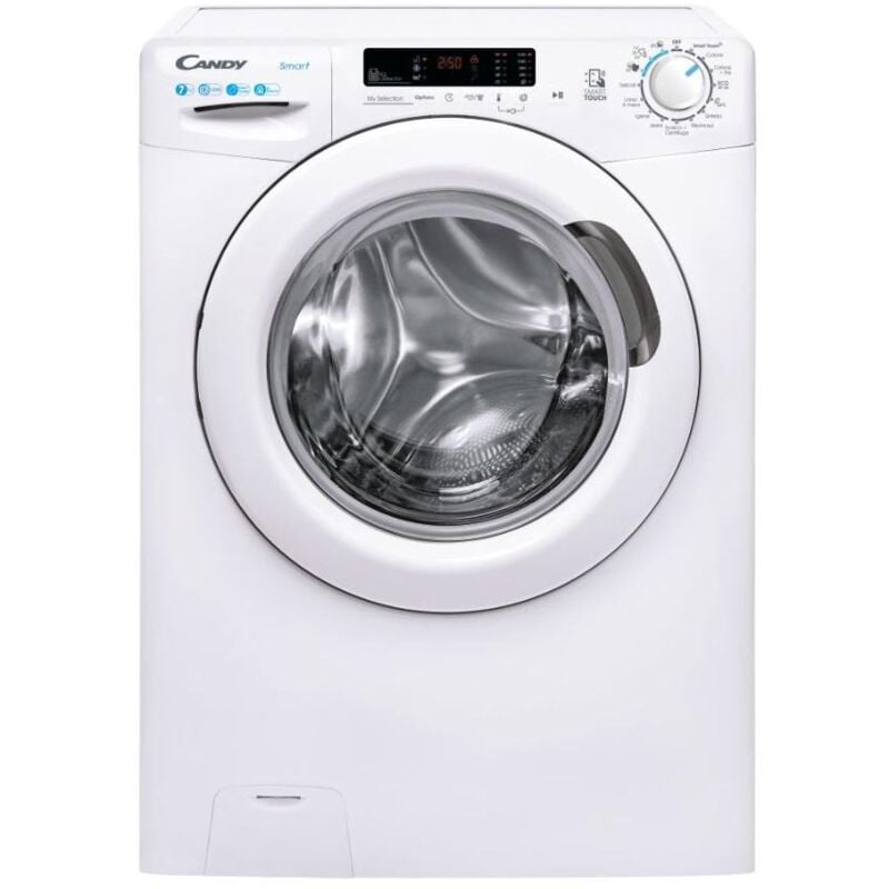 foto del prodotto candy smart cs1272dw3 1 11. tipo di carica caricamento frontale. capacit cestello 7 kg, classe di efficienza della centrifuga b, silenziosit 