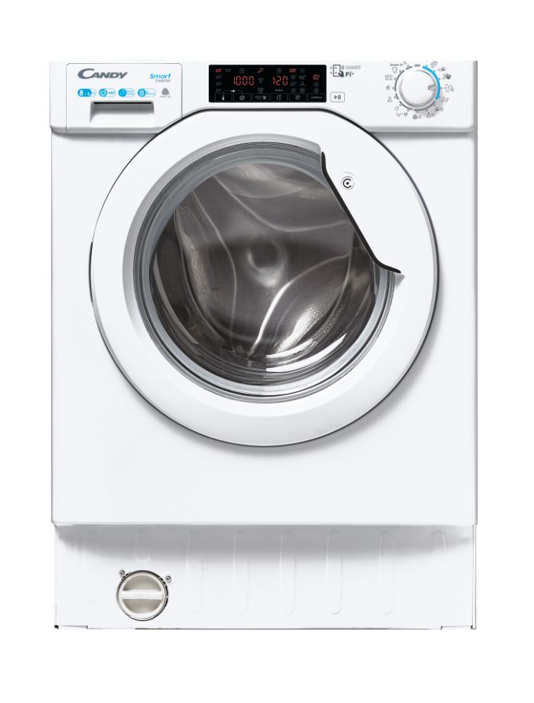 foto del prodotto candy smart inverter cbdo485twme 1 s lavasciuga da incasso caricamento frontale bianco d