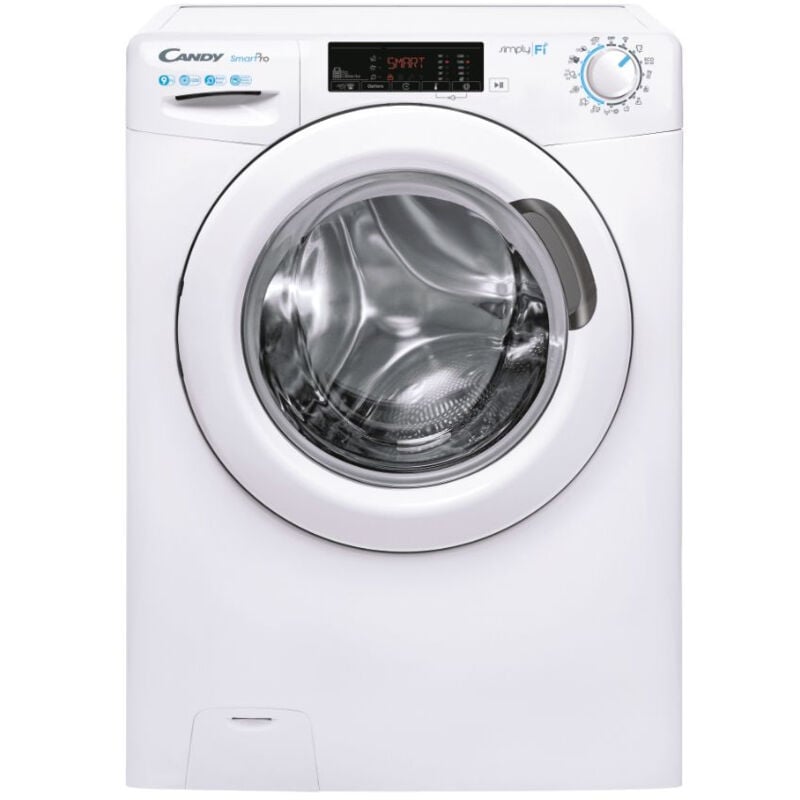 foto del prodotto candy smart pro cso 1295tw4 1 s. tipo di carica caricamento frontale. capacit cestello 9 kg, classe di efficienza della centrifuga b,