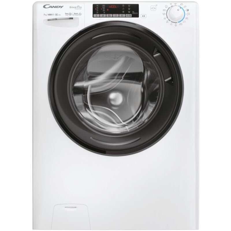 foto del prodotto candy smart pro inverter cso4474twmb6/1-s. tipo di carica: caricamento frontale. capacità cestello: 7 kg, classe di efficienza della centrifuga: b, silenziosità (centrifuga): 77 db, velocità di cen...