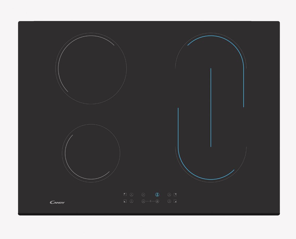 foto del prodotto candy timeless ch74bvt nero da incasso 70 cm ceramica 4 fornello i - 33801783