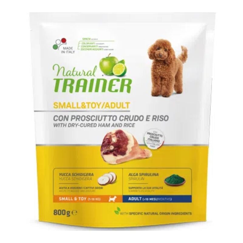 foto del prodotto cane adult small toy 800gr prosciutto crudo natural trainer